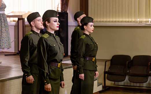 "Во славу русского солдата". Музыкально-театрализованное представление. Место проведения: КВО МАОУ гимназия № 44, ул. Старокубанкая 127