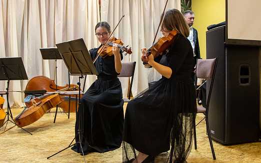 "Премьер-оркестр детям". Место проведения СОШ № 81 Адрес: п. Пригородный, ул. Сербская, 7