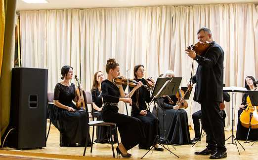 "Премьер-оркестр детям". Место проведения СОШ № 81 Адрес: п. Пригородный, ул. Сербская, 7