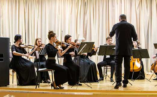 "Премьер-оркестр детям". Место проведения Гимназия № 92 Адрес : ул. Пионерская, 38